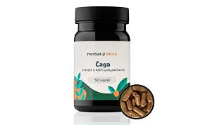 Čaga kapsule - extrakt s 40 % polysacharidov