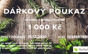 Dárkový poukaz - 1000 Kč