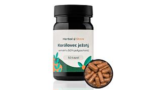 Korálovec ježatý kapsule - extrakt s 50 % polysacharidov
