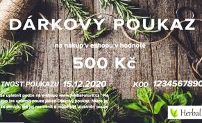 Dárkový poukaz - 500 Kč