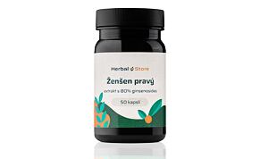 Ženšen pravý kapsule - extrakt s 80% ginsenozidov