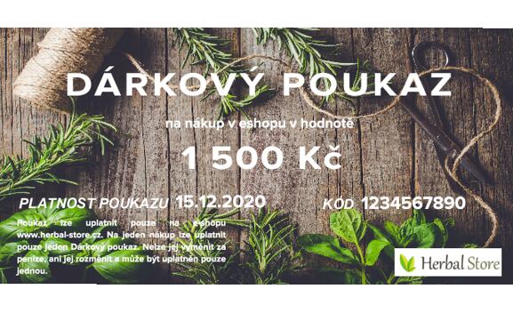 Dárkový poukaz - 1500 Kč