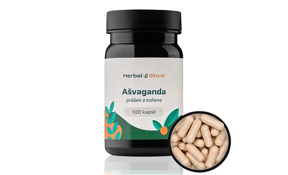 Ašvaganda kapsule - prášok z koreňa