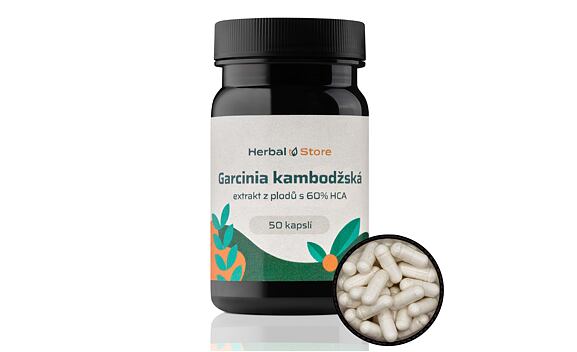 Garcinia cambogia kapsule - extrakt z plodov s obsahom 60 % HCA