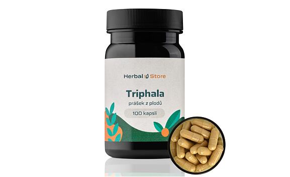 Triphala kapsule - prášok z plodov