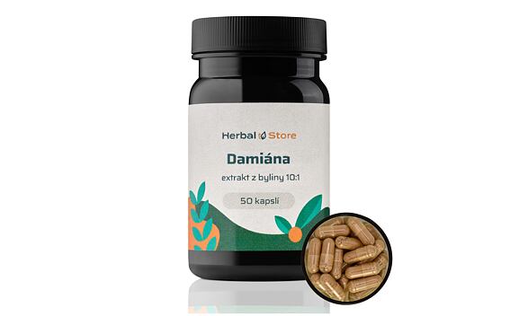 Damiána kapsule - extrakt z byliny 10:1